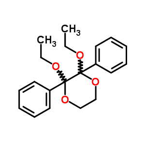 1,4-Dioxane,2,3-diethoxy-2,3-diphenyl-Structure,6963-19-5Structure 1,4-Dioxane,2,3-diethoxy-2,3-diphenyl- Structure,6963-19-5Structure