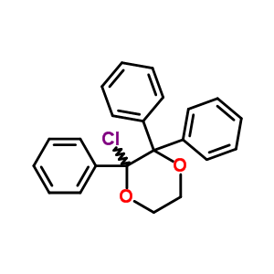 1,4-Dioxane,2-chloro-2,3,3-triphenyl-Structure,6963-21-9Structure 1,4-Dioxane,2-chloro-2,3,3-triphenyl- Structure,6963-21-9Structure