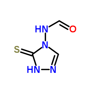 n-(1,5-二氫-5-硫氧代-4H-1,2,4-噻唑-4-基)-甲酰胺結(jié)構(gòu)式_69659-17-2結(jié)構(gòu)式