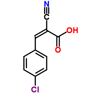 Cinnamic acid, p-chloro-.alpha.-cyano-Structure,69727-07-7Structure Cinnamic acid, p-chloro-.alpha.-cyano- Structure,69727-07-7Structure