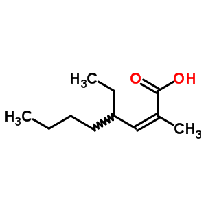 (2E)-4-ethyl-2-methyl-2-octenoic acidStructure,6975-97-9Structure (2E)-4-ethyl-2-methyl-2-octenoic acid Structure,6975-97-9Structure