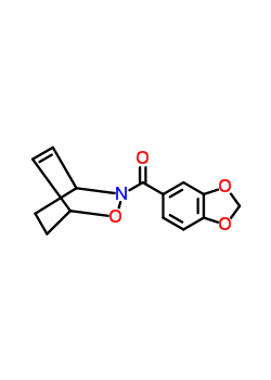 3-(1,3-苯并二氧雜環(huán)戊烯l-5-基羰基)-2-噁-3-氮雜雙環(huán)[2.2.2]-5-辛烯結(jié)構(gòu)式_70156-95-5結(jié)構(gòu)式
