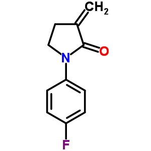 1-(4-氟苯基)-3-亞甲基-吡咯烷-2-酮結(jié)構(gòu)式_70259-94-8結(jié)構(gòu)式