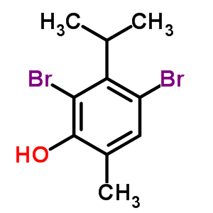 2,4-Dibromo-3-isopropyl-6-methylbenzenolStructure,70454-10-3Structure 2,4-Dibromo-3-isopropyl-6-methylbenzenol Structure,70454-10-3Structure