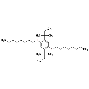 1,4-Bis(n-octyloxy)-2,5-di-t-pentylbenzeneStructure,70544-46-6Structure 1,4-Bis(n-octyloxy)-2,5-di-t-pentylbenzene Structure,70544-46-6Structure