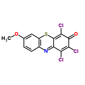 1,2,4-Trichloro-7-methoxy-phenothiazin-3-oneStructure,70753-47-8Structure 1,2,4-Trichloro-7-methoxy-phenothiazin-3-one Structure,70753-47-8Structure