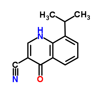 4-氧代-8-(丙烷-2-基)-1,4-二氫喹啉-3-甲腈結(jié)構(gòu)式_71083-70-0結(jié)構(gòu)式