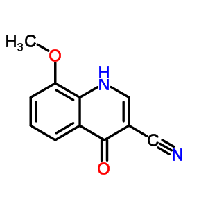 1,4-Dihydro-8-methoxy-4-oxo-3-quinolinecarbonitrileStructure,71083-71-1Structure 1,4-Dihydro-8-methoxy-4-oxo-3-quinolinecarbonitrile Structure,71083-71-1Structure