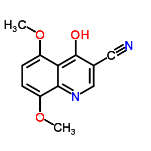 1,4-Dihydro-5,8-dimethoxy-4-oxo-3-quinolinecarbonitrileStructure,71083-78-8Structure 1,4-Dihydro-5,8-dimethoxy-4-oxo-3-quinolinecarbonitrile Structure,71083-78-8Structure