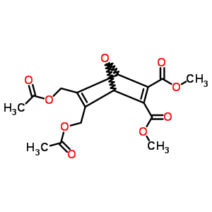 5,6-雙(乙?；趸谆?-7-噁雙環(huán)[2.2.1]-2,5-庚二烯-2,3-二羧酸二甲酯結(jié)構(gòu)式_71388-52-8結(jié)構(gòu)式