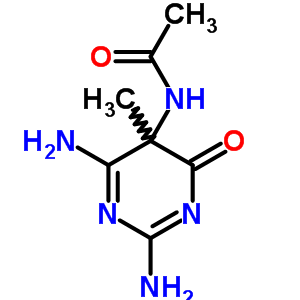 N-(2,4-diamino-5-methyl-6-oxo-pyrimidin-5-yl)acetamideStructure,71500-78-2Structure N-(2,4-diamino-5-methyl-6-oxo-pyrimidin-5-yl)acetamide Structure,71500-78-2Structure