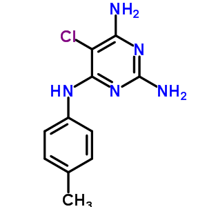 2,4,6-Pyrimidinetriamine,5-chloro-n4-(4-methylphenyl)-Structure,71552-26-6Structure 2,4,6-Pyrimidinetriamine,5-chloro-n4-(4-methylphenyl)- Structure,71552-26-6Structure