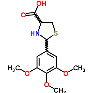 2-(3,4,5-Trimethoxyphenyl)-1,3-thiazolidine-4-carboxylic acidStructure,72678-94-5Structure 2-(3,4,5-Trimethoxyphenyl)-1,3-thiazolidine-4-carboxylic acid Structure,72678-94-5Structure