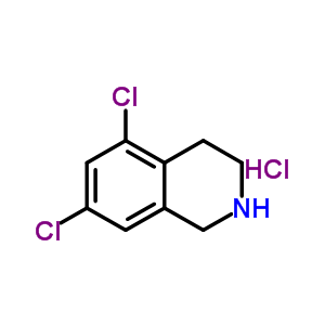Isoquinoline, 5,7-dichloro-1,2,3,4-tetrahydro-, hydrochlorideStructure,73075-47-5Structure Isoquinoline, 5,7-dichloro-1,2,3,4-tetrahydro-, hydrochloride Structure,73075-47-5Structure