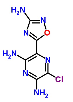 3-(3-Amino-1,2,4-oxadiazol-5-yl)-5-chloro-2,6-pyrazinediamine Structure,73631-29-5Structure