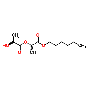 Hexyl 2-(2-hydroxypropanoyloxy)propanoateStructure,73747-55-4Structure Hexyl 2-(2-hydroxypropanoyloxy)propanoate Structure,73747-55-4Structure