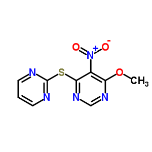 4-Methoxy-5-nitro-6-pyrimidin-2-ylsulfanyl-pyrimidineStructure,73768-63-5Structure 4-Methoxy-5-nitro-6-pyrimidin-2-ylsulfanyl-pyrimidine Structure,73768-63-5Structure