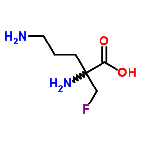 (9ci)-2-(氟甲基)-鳥氨酸結(jié)構(gòu)式_73800-85-8結(jié)構(gòu)式