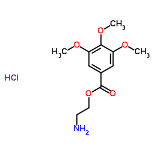 2-Aminoethyl 3,4,5-trimethoxybenzoate hydrochlorideStructure,73927-22-7Structure 2-Aminoethyl 3,4,5-trimethoxybenzoate hydrochloride Structure,73927-22-7Structure