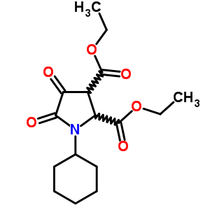 2,3-Pyrrolidinedicarboxylicacid, 1-cyclohexyl-4,5-dioxo-, 2,3-diethyl esterStructure,7399-17-9Structure 2,3-Pyrrolidinedicarboxylicacid, 1-cyclohexyl-4,5-dioxo-, 2,3-diethyl ester Structure,7399-17-9Structure