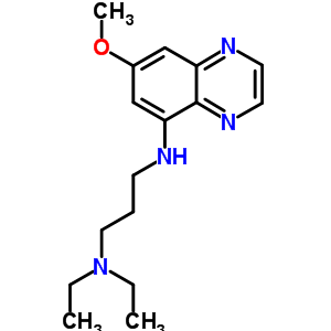1,3-Propanediamine,n1,n1-diethyl-n3-(7-methoxy-5-quinoxalinyl)-Structure,7403-19-2Structure 1,3-Propanediamine,n1,n1-diethyl-n3-(7-methoxy-5-quinoxalinyl)- Structure,7403-19-2Structure