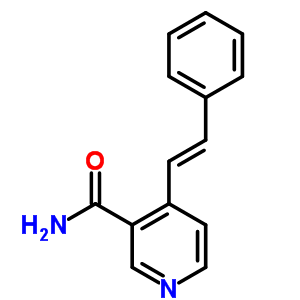 3-Pyridinecarboxamide, 4-(2-phenylethenyl)-Structure,74039-05-7Structure 3-Pyridinecarboxamide, 4-(2-phenylethenyl)- Structure,74039-05-7Structure