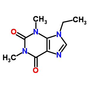 9-Ethyl-1,3-dimethyl-purine-2,6-dioneStructure,7464-99-5Structure 9-Ethyl-1,3-dimethyl-purine-2,6-dione Structure,7464-99-5Structure