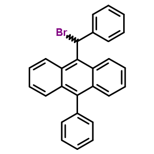 Anthracene,9-(bromophenylmethyl)-10-phenyl-Structure,7467-97-2Structure Anthracene,9-(bromophenylmethyl)-10-phenyl- Structure,7467-97-2Structure