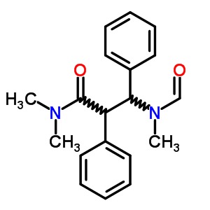 Benzenepropanamide, b-(formylmethylamino)-n,n-dimethyl-a-phenyl-Structure,7468-38-4Structure Benzenepropanamide, b-(formylmethylamino)-n,n-dimethyl-a-phenyl- Structure,7468-38-4Structure