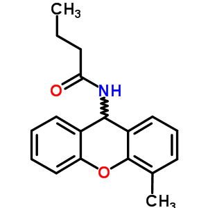N-(4-methyl-9h-xanthen-9-yl)butanamideStructure,7473-48-5Structure N-(4-methyl-9h-xanthen-9-yl)butanamide Structure,7473-48-5Structure