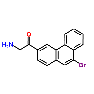 Ethanone, 2-amino-1-(9-bromo-3-phenanthrenyl)-Structure,7473-74-7Structure Ethanone, 2-amino-1-(9-bromo-3-phenanthrenyl)- Structure,7473-74-7Structure