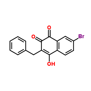 3-Benzyl-7-bromo-4-hydroxy-naphthalene-1,2-dioneStructure,7475-36-7Structure 3-Benzyl-7-bromo-4-hydroxy-naphthalene-1,2-dione Structure,7475-36-7Structure