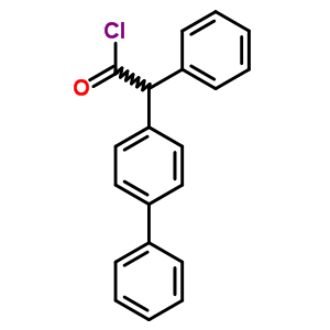 2-苯基-2-(4-苯基苯基)乙酰氯結構式_7477-16-9結構式