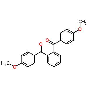 Methanone,1,1-(1,2-phenylene)bis[1-(4-methoxyphenyl)-Structure,7477-28-3Structure Methanone,1,1-(1,2-phenylene)bis[1-(4-methoxyphenyl)- Structure,7477-28-3Structure