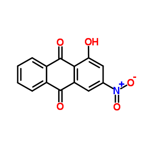 9,10-Anthracenedione,1-hydroxy-3-nitro-Structure,7477-58-9Structure 9,10-Anthracenedione,1-hydroxy-3-nitro- Structure,7477-58-9Structure