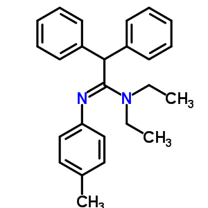 N,n-diethyl-n-(4-methylphenyl)-2,2-diphenyl-ethanimidamideStructure,7494-74-8Structure N,n-diethyl-n-(4-methylphenyl)-2,2-diphenyl-ethanimidamide Structure,7494-74-8Structure