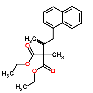 Diethyl 2-methyl-2-(1-naphthalen-1-ylpropan-2-yl)propanedioateStructure,7505-64-8Structure Diethyl 2-methyl-2-(1-naphthalen-1-ylpropan-2-yl)propanedioate Structure,7505-64-8Structure