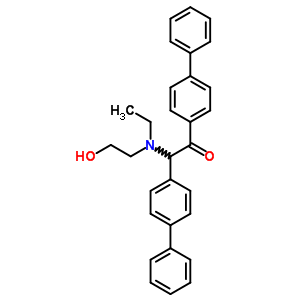 2-(乙基-(2-羥基乙基)氨基)-1,2-雙(4-苯基苯基)乙酮結(jié)構(gòu)式_7512-40-5結(jié)構(gòu)式