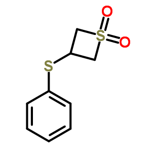 3-Phenylsulfanylthietane 1,1-dioxideStructure,75299-22-8Structure 3-Phenylsulfanylthietane 1,1-dioxide Structure,75299-22-8Structure