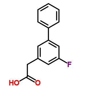 3-氟聯(lián)苯-5-乙酸結(jié)構(gòu)式_75852-54-9結(jié)構(gòu)式