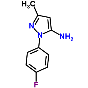 2-(4-氟苯基)-5-甲基-2H-吡唑-3-胺結(jié)構式_76606-39-8結(jié)構式