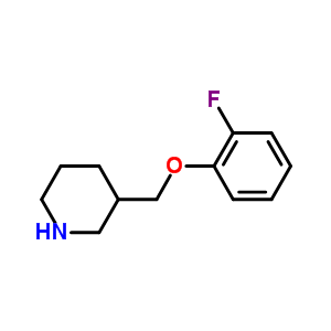 3-(2-Fluoro-phenoxymethyl)-piperidineStructure,768358-04-9Structure 3-(2-Fluoro-phenoxymethyl)-piperidine Structure,768358-04-9Structure