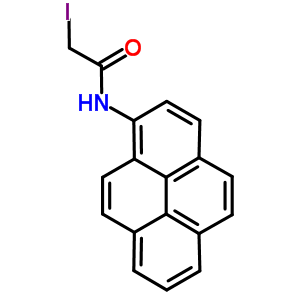 N-(1-芘)碘乙酰胺結(jié)構(gòu)式_76936-87-3結(jié)構(gòu)式