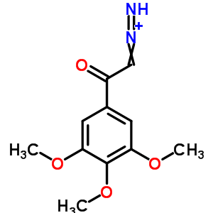 Ethanone,2-diazo-1-(3,4,5-trimethoxyphenyl)-Structure,7702-09-2Structure Ethanone,2-diazo-1-(3,4,5-trimethoxyphenyl)- Structure,7702-09-2Structure