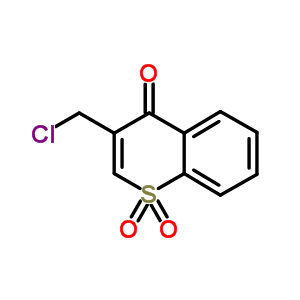 4H-1-benzothiopyran-4-one,3-(chloromethyl)-, 1,1-dioxideStructure,77694-48-5Structure 4H-1-benzothiopyran-4-one,3-(chloromethyl)-, 1,1-dioxide Structure,77694-48-5Structure