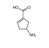 1-Cyclopentene-1-carboxylicacid,4-amino-(9ci)Structure,77745-27-8Structure 1-Cyclopentene-1-carboxylicacid,4-amino-(9ci) Structure,77745-27-8Structure