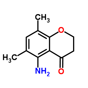 4H-1-benzopyran-4-one,5-amino-2,3-dihydro-6,8-dimethyl-Structure,78105-22-3Structure 4H-1-benzopyran-4-one,5-amino-2,3-dihydro-6,8-dimethyl- Structure,78105-22-3Structure