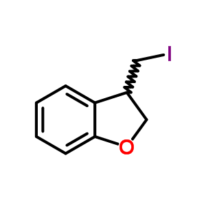 2,3-Dihydro-3-(iodomethyl)-benzofuranStructure,78739-83-0Structure 2,3-Dihydro-3-(iodomethyl)-benzofuran Structure,78739-83-0Structure