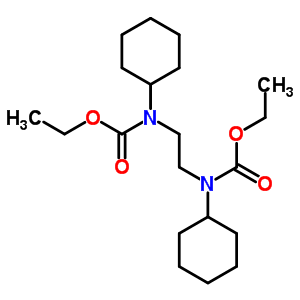 N-環(huán)己基-N-[2-(環(huán)己基-乙氧基羰基-氨基)乙基]氨基甲酸乙酯結(jié)構(gòu)式_79316-89-5結(jié)構(gòu)式
