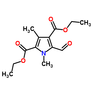 Diethyl 5-formyl-1,3-dimethyl-pyrrole-2,4-dicarboxylateStructure,79754-46-4Structure Diethyl 5-formyl-1,3-dimethyl-pyrrole-2,4-dicarboxylate Structure,79754-46-4Structure
